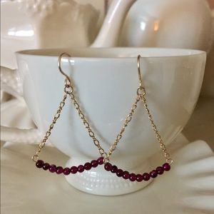 Ruby earrings